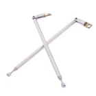 2 шт. 37 см 4 секции телескопической Нержавеющаясталь AM FM радио универсальная Антенна