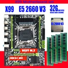 QIYIDA X99 набор материнских плат Xeon E5 2660 V3 LGA2011-3 CPU 4 шт. X 8 ГБ = 32 Гб 2666 МГц DDR4 память