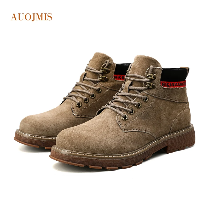 AUOJMIS 2019 новые ботинки Martin Мужские Британские ветрозащитные для пустыни подземные