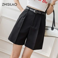 zhisilao solid capris plus size women summer 2021 female stretch knee length blaze shorts loose trousers ol office pantacourt