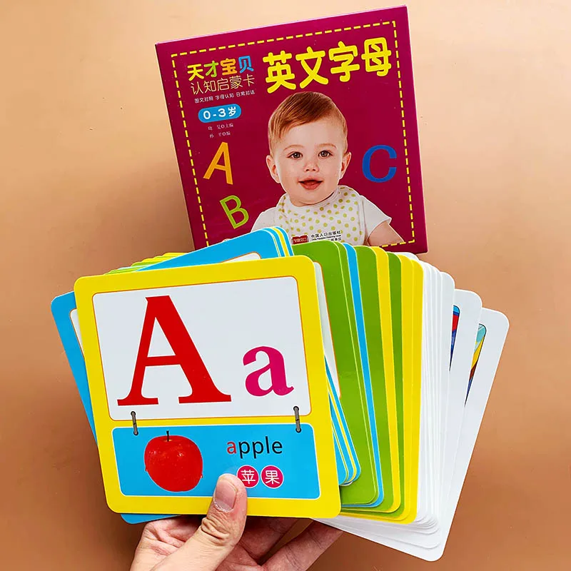 Обучающая карточка с буквами на английском языке для детей 0 3 лет 24 шт.|Учебники| |