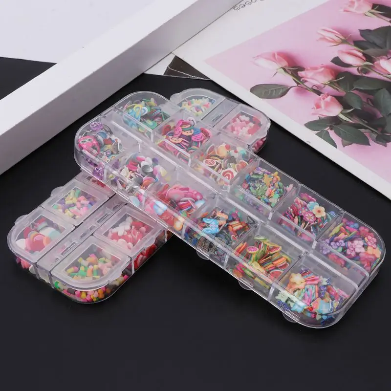 

Slime Beads Box Fruit Slice Sprinkles Slime Filler For Handgum Foam Fluffy Slime Clay Mud DIY Supplies Decoration Toys Slime