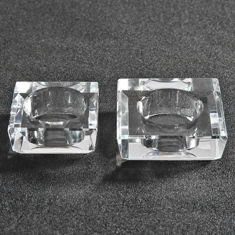 КВАДРАТНЫЙ Хрустальный подсвечник прозрачные подарки ручной работы украшение