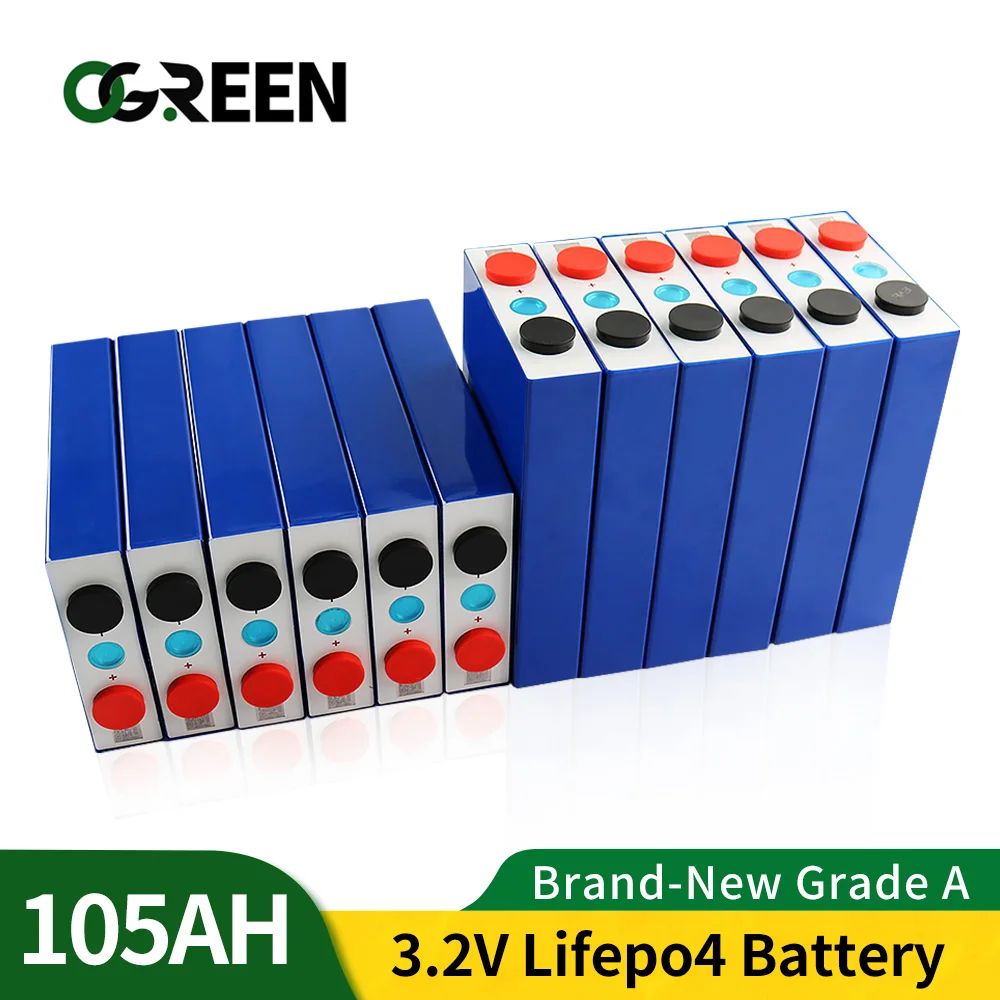 

OGREEN 48 шт. 3,2 в 4000 Ач LiFePO4 новый Аккумуляторный блок 12 В 24 в 36 в 48 В литий циклов ЕС США без пошлин