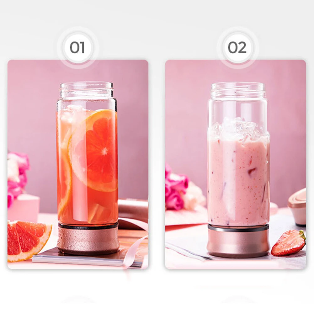 

New 6 Blades Portable Blender Travel USB Electric Juicer Cup Machine Electric Kitchen Fruit Food Vegetable Smoothie Mixer
