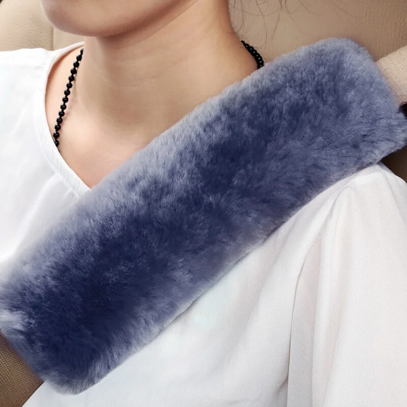 

Safety Car Seat Belt Covers Warm Shoulder Pad Cushion Mat Accessories Covers