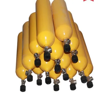 

Positive pressure fire-fighting air breathing apparatus spare cylinder steel cylinder 5L6L gas cylinder WITH VALVE