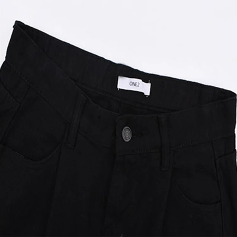 Джинсы Женские однотонные модные подходящие ко всему высококачественные