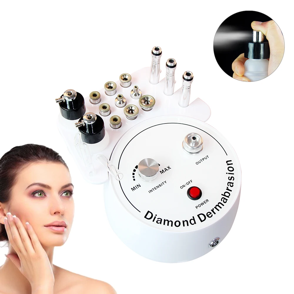 3 in1 Diamond Microdermabrasion Dermabrasion Machine Water Spray Exfoliation Beauty Machine Wrinkle Removal Facial Peeling Tools
