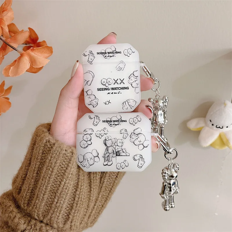 

Fashion XX White Transparent Graffiti 2021 AirPods 3 Case Apple AirPods 2 Case Cover AirPods Pro Case IPhone Earbuds Accessories