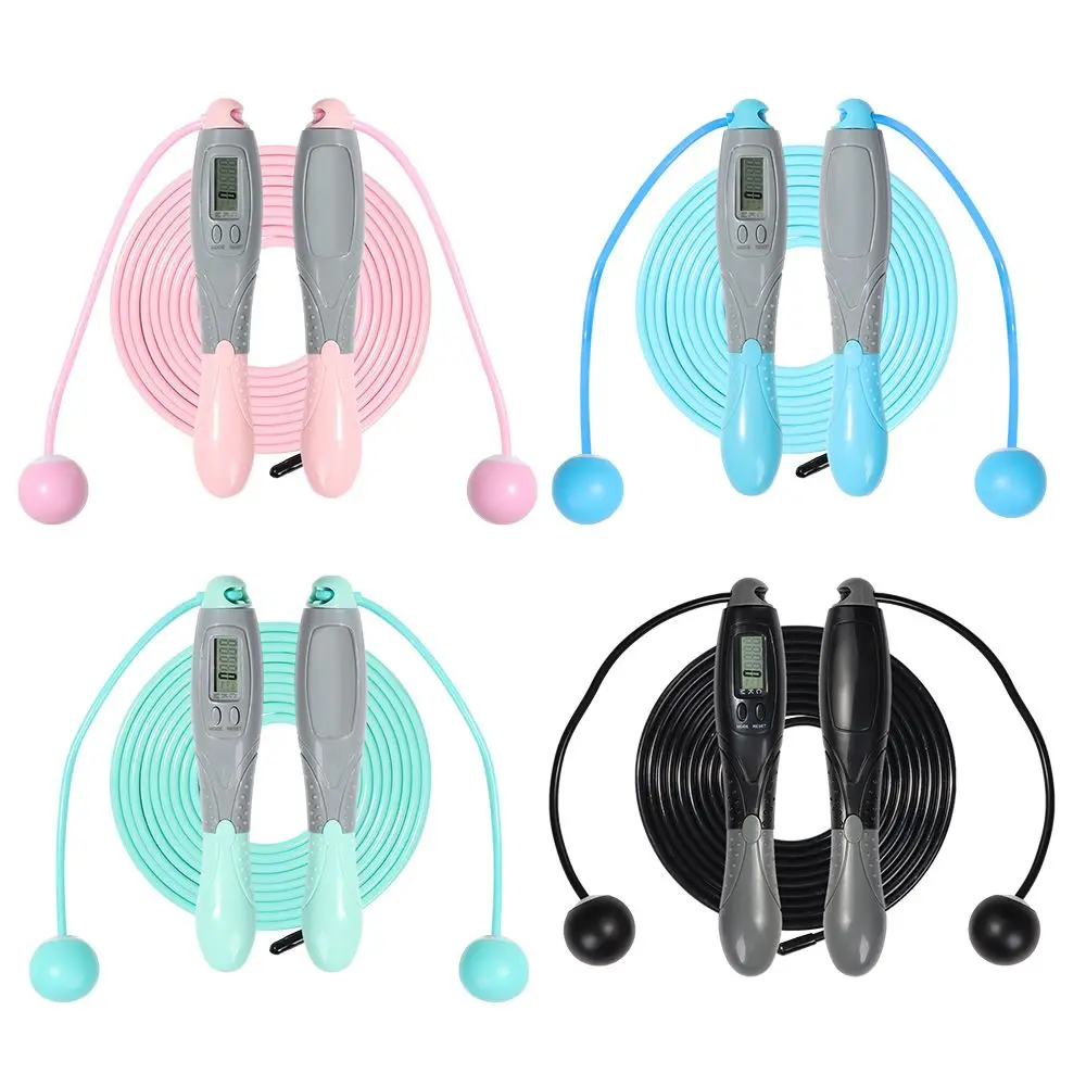 

Weight-bearing Fitness Anti-Slip With Rope Ball Electronic Digital Smart Counter Jump Rope