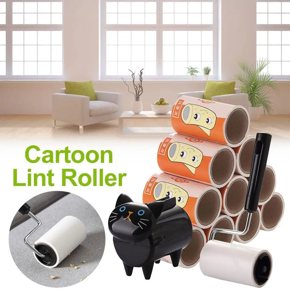 1 шт. мультфильм Lint ролик устройство для удаления шерсти домашних животных Экстра