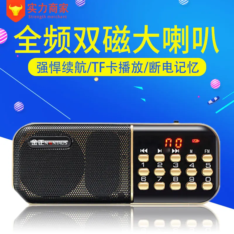 Jinzheng B837 перезаряжаемый портативный Детский mp3-плеер с радио и старой картой |