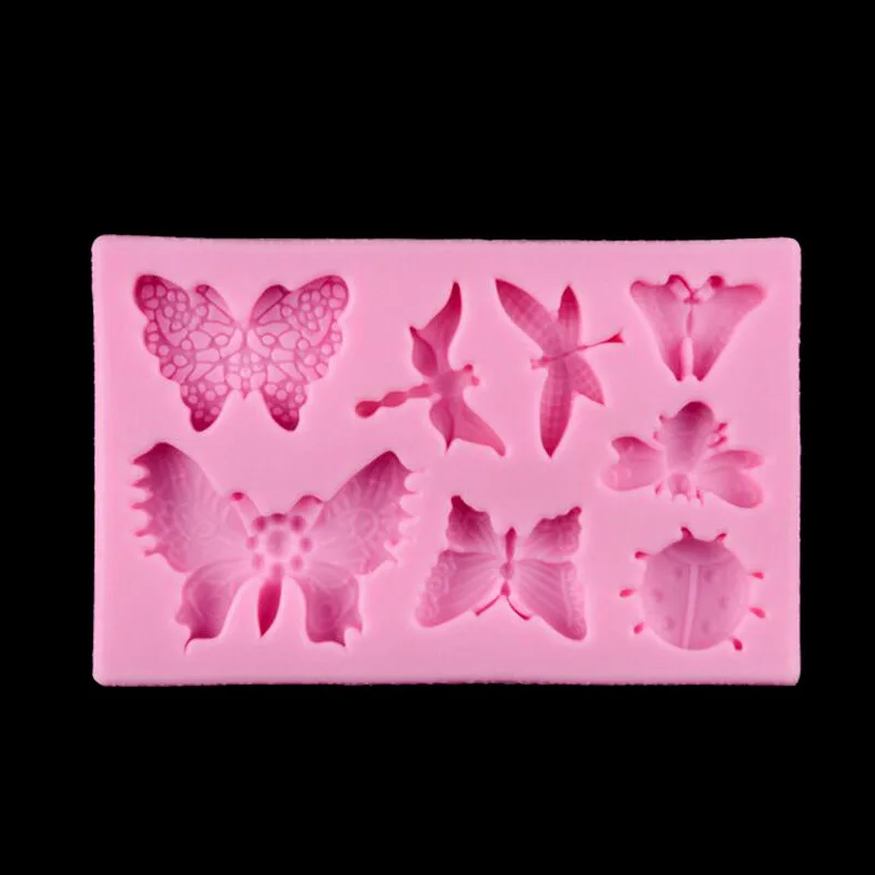 

Silicone Dragonfly Butterfly Lace Candy Mold Fondant Cake Decoration Kitchen DIY Tool