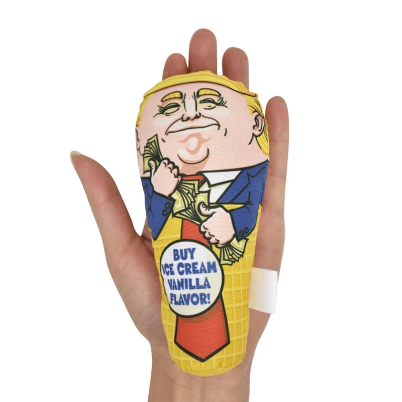 Игрушка для кошек жевательных Дональд Трамп дизайн забавная собак игрушки пищат