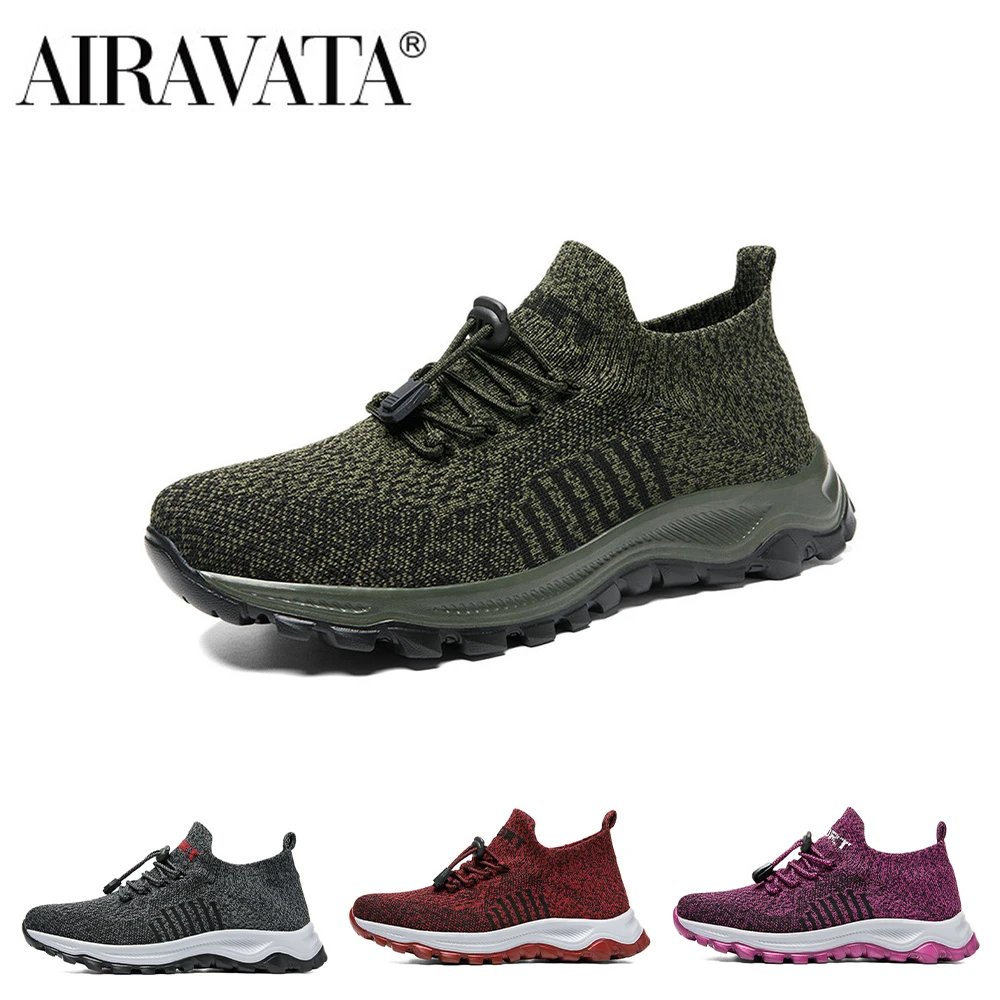 

Airavata Large Size Super Light Lovers Walking Leisure Breathable Shoes for The Elderly Men's Shoes Women's Socks Sneakers