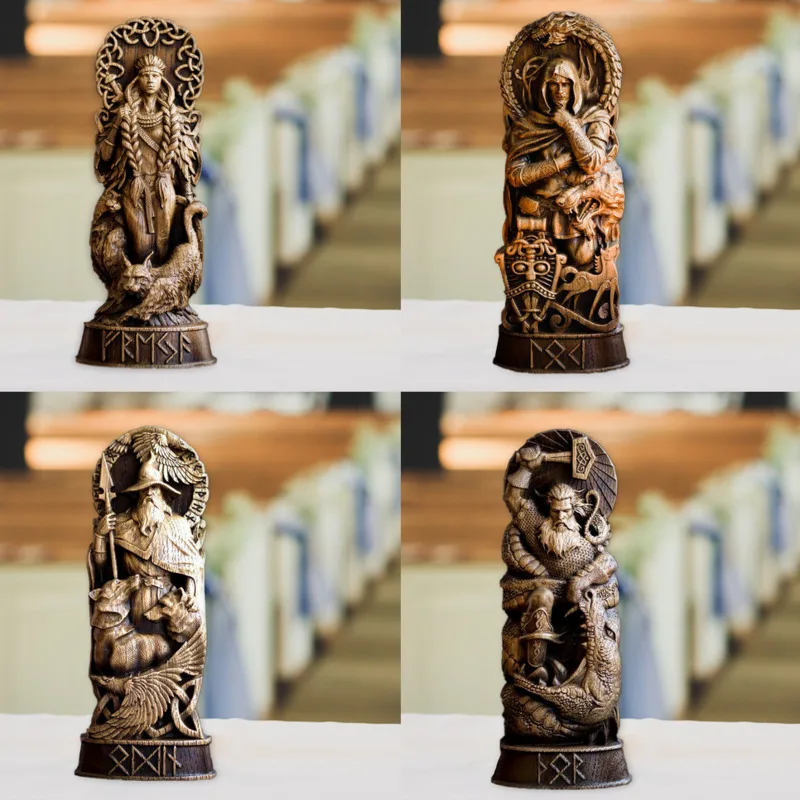 Скульптура Греческого бога 20 см Тор Локи один статуя алтальная фигурка