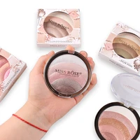 blusher powder blush palette 3d face contour highlighter rouge blush powder face makeup palette cream natural blush