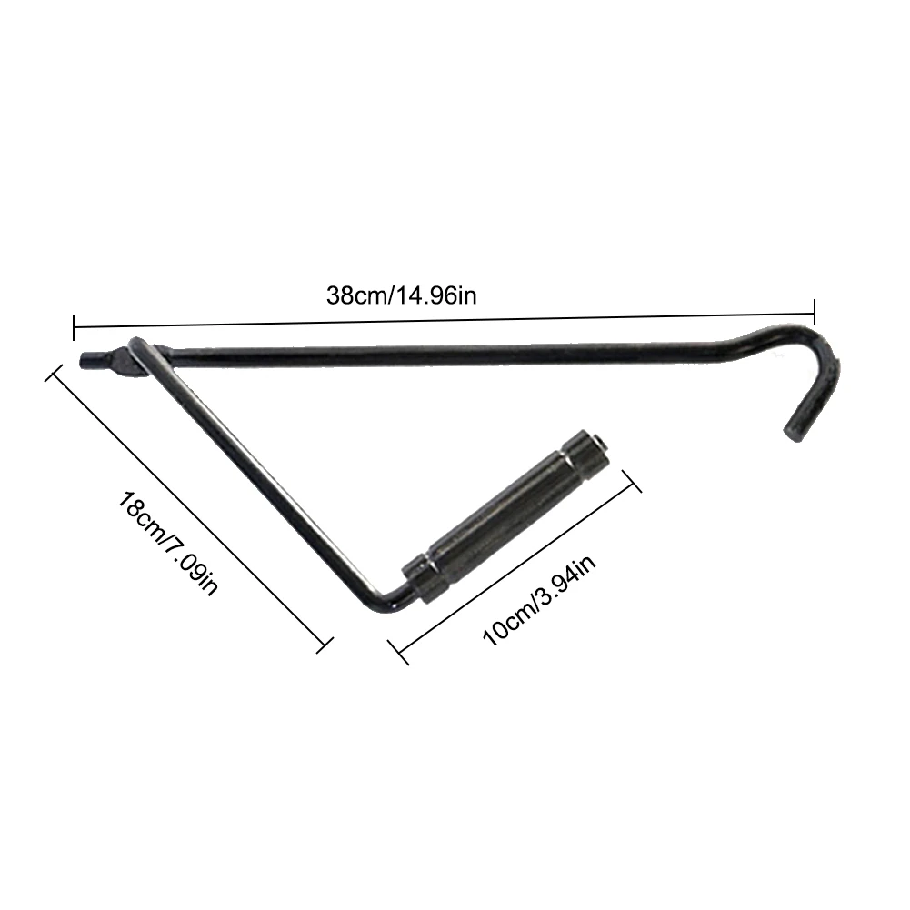 

Tire Wheel Jack Lug Wrench Car Metal Handle Scissors Jack Wrench Auto Truck Black Durable Wheel Repair Tool