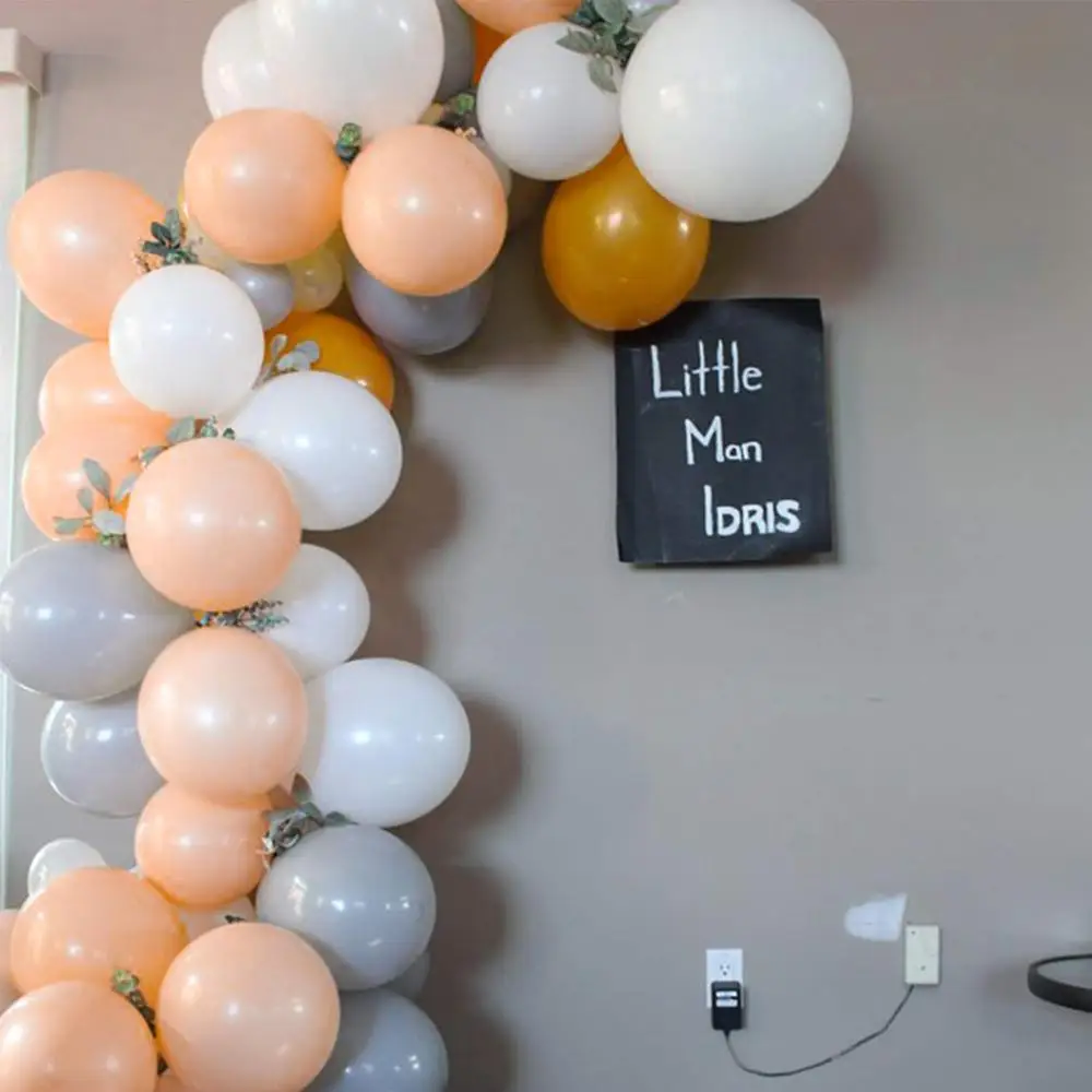 Латексные воздушные шары 50 шт. 10 дюймов вечерние серые белые для свадьбы дня