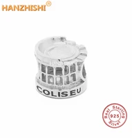 2022 spring fashion 925 sterling silver vintage openwork coliseu charm bead fit original brand bracelet necklace jewelry gift