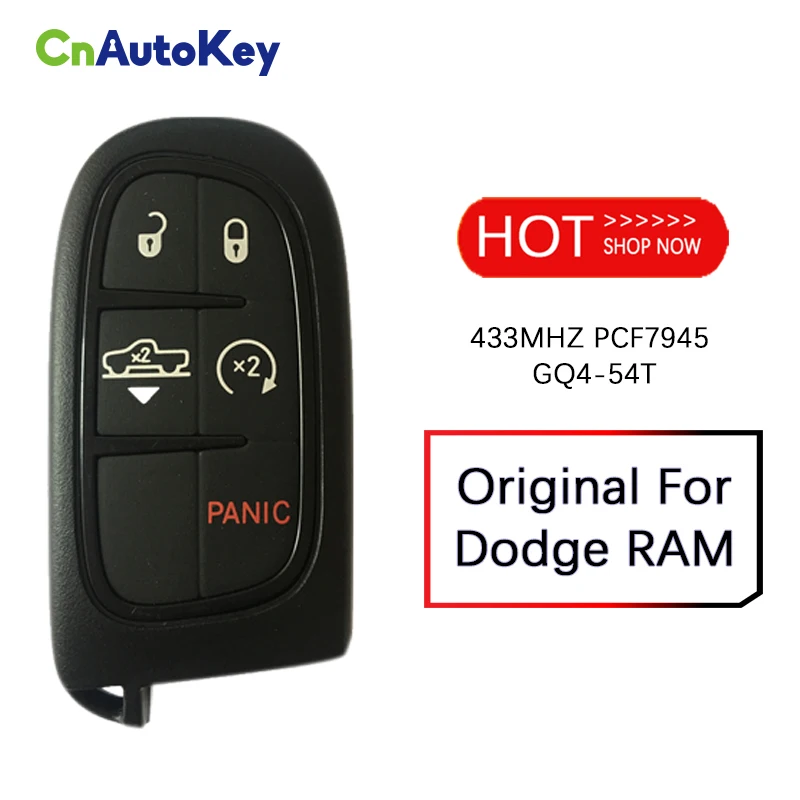 

Оригинальный смарт-ключ CN087002 для Dodge RAM 4 + 1, 433 МГц, PCF7945