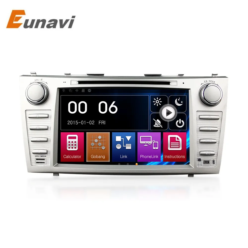 Автомобильный DVD плеер Eunavi 8 дюймов GPS навигация для Toyota Camry 2007 2008 2009 2010 2011 BT рулевое