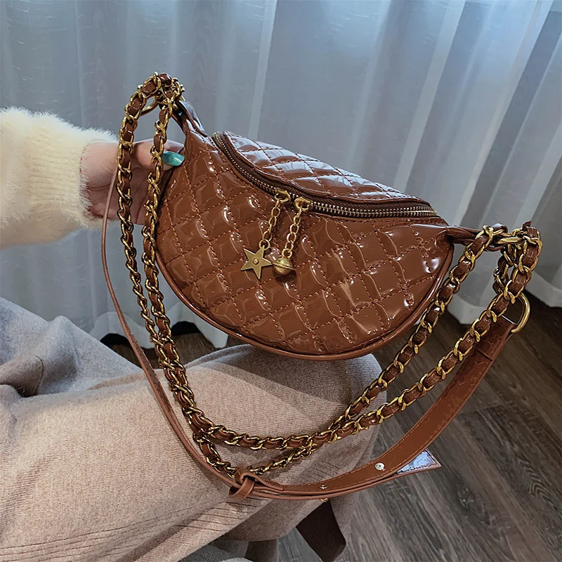 Модные Качественные сумки через плечо из лакированной кожи для женщин 2019