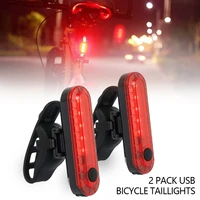 2pcs bike headlight night riding safety warning light usb rechargeable led bicycle front lamp flashlight cycling accessories