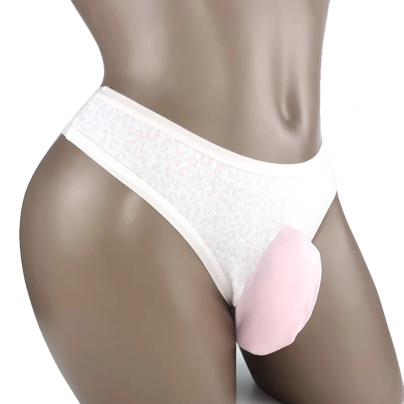 Пикантные Для мужчин хлопок бикини нижнее белье трусы Сисси Чехол Трусы для