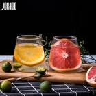 JOUDOO 12468 шт креативная стеклянная чашка для воды с Горным дизайном короткая чашка для чая, сока, молока, вина, домашняя керамическая кружка для завтрака, кружка, оптовая продажа 35