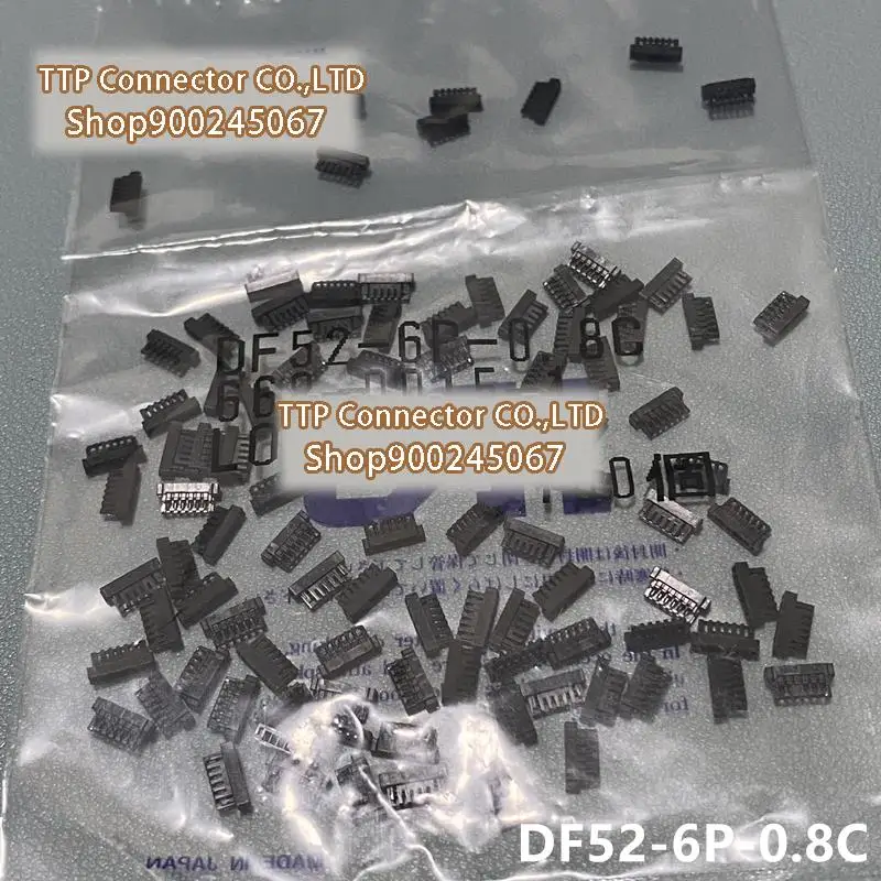 

100 шт./лот соединительный элемент, пластиковый корпус 6P 0,8 мм, ширина ножки, 100% новый и оригинальный