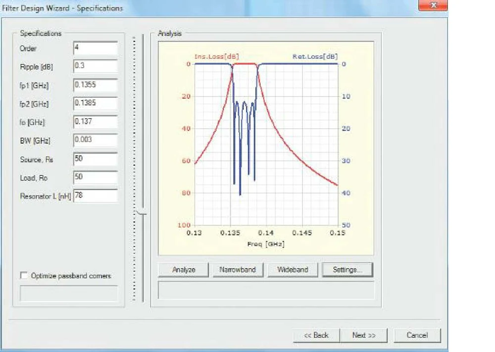 137MHz фильтр bandpass для метеоспутника|Теле- и радиовещательное оборудование| |