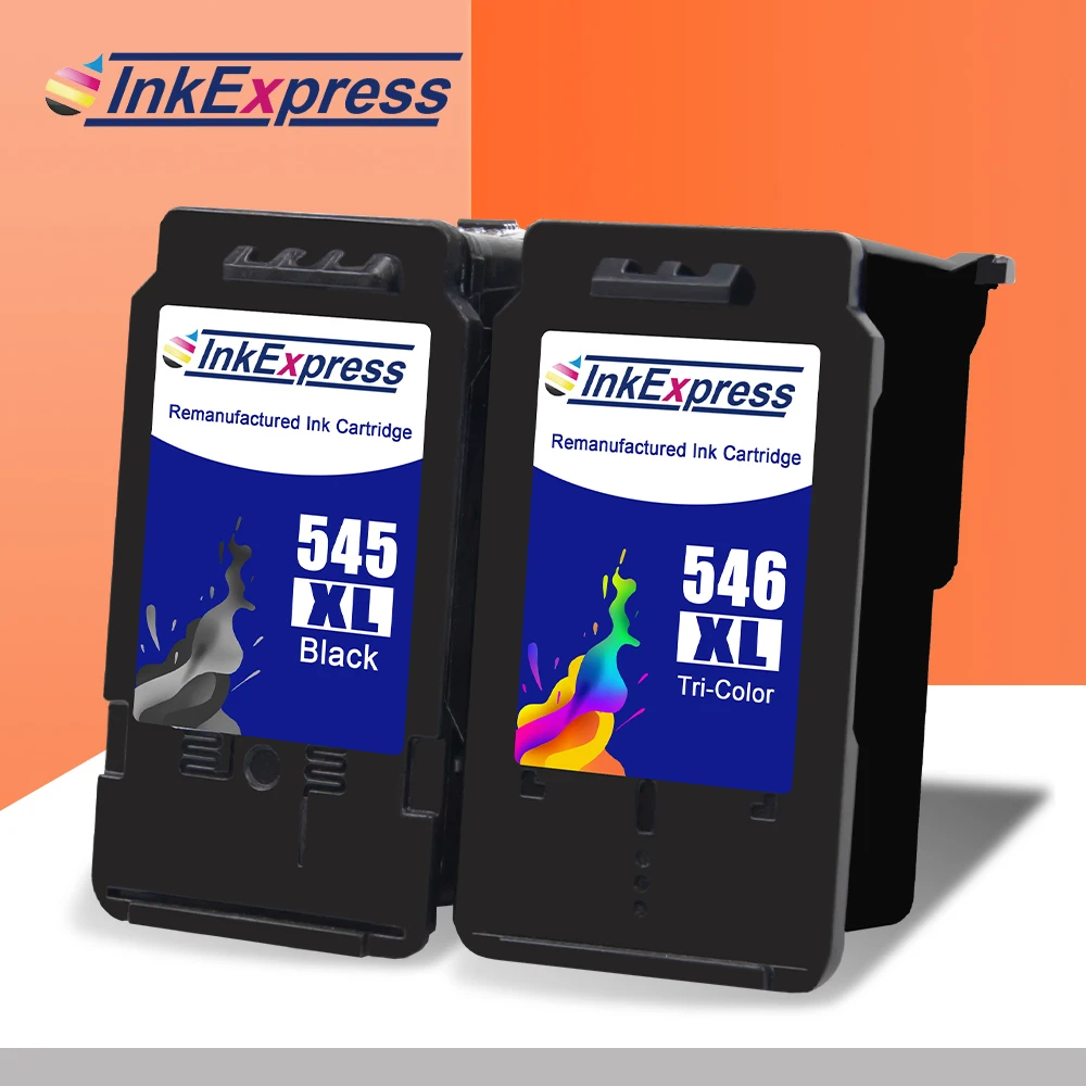 InkExpress 545XL 546XL Восстановленный картридж совместимый для Canon Pixma ip2850 MG2950 MG2450 MG3050 MX495