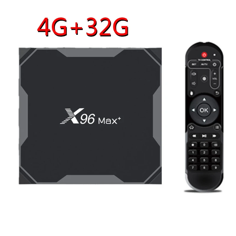 Приставка Смарт-ТВ и roid 9 0 X96 Max Plus 4 Гб 64 Amlogic S905X3 четырехъядерный плеер |