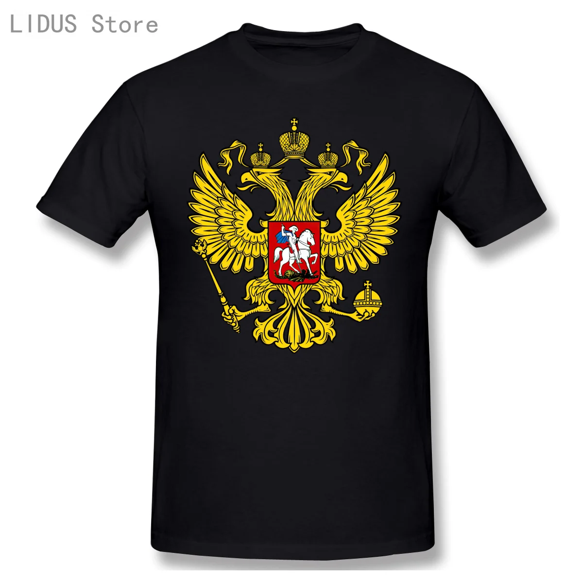 

Coat Of Arms Of Russia T-shirt For Men Men Cotton Tees Streetwear Short Sleeve Casual T-shirt Men Fashion TShirts Tee Top