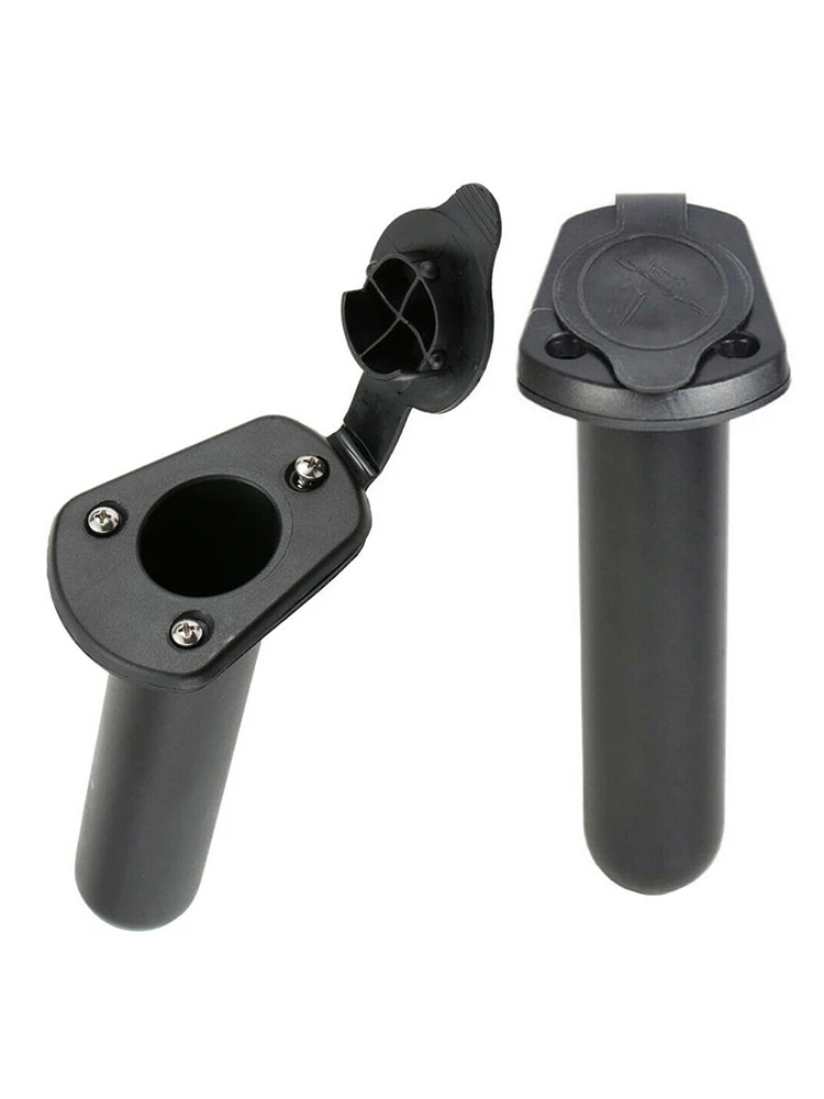 

2pcs Flush Mount Fishing Boat Rod Holder Bracket With Cap Cover Kayak Fishing Tackle Rowing Boats Kayak Accessory Tool