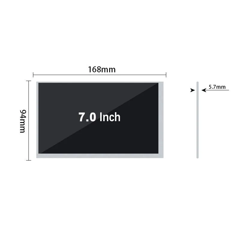 

Notebook Computer 1920-1080pixel 7inch Lcd Monitor, High Brightness 800*480 Resolution Notebook Monitor Ttl Interface