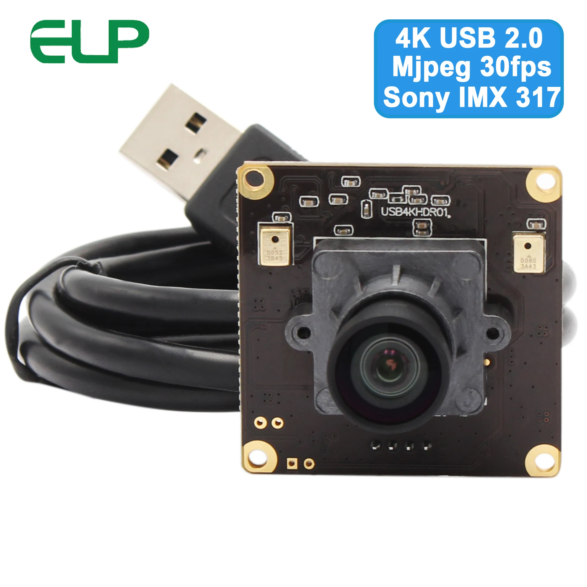 Модуль камеры высокого разрешения 4K 3840x2160 sony IMX317 Mjpeg 30fps Мини USB веб камера видео