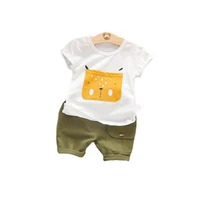 summer fashion baby girl boy clothing infant clothes suits cartoon t shirt shorts 2pcsset kid garment children vacation costume