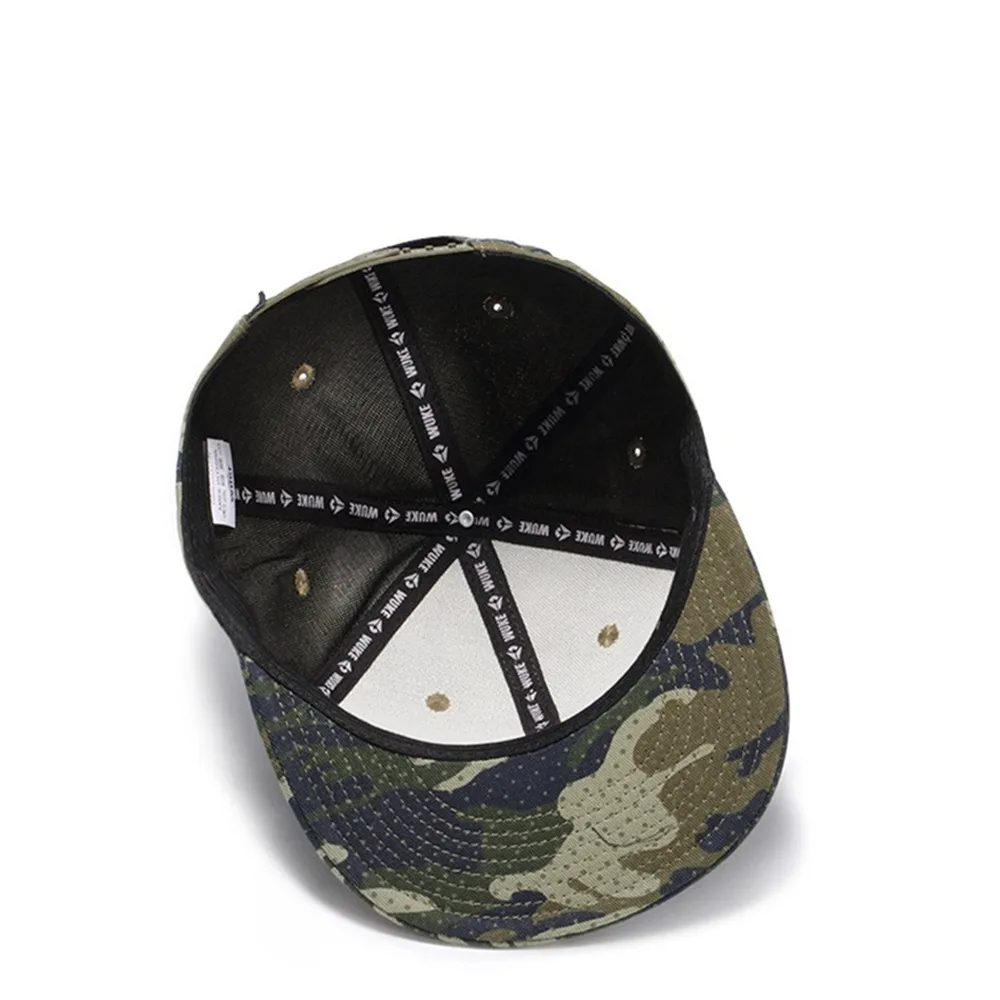 TOHUIYAN камуфляжная Snapback Кепка Мужская бейсболка с плоским козырьком Летняя