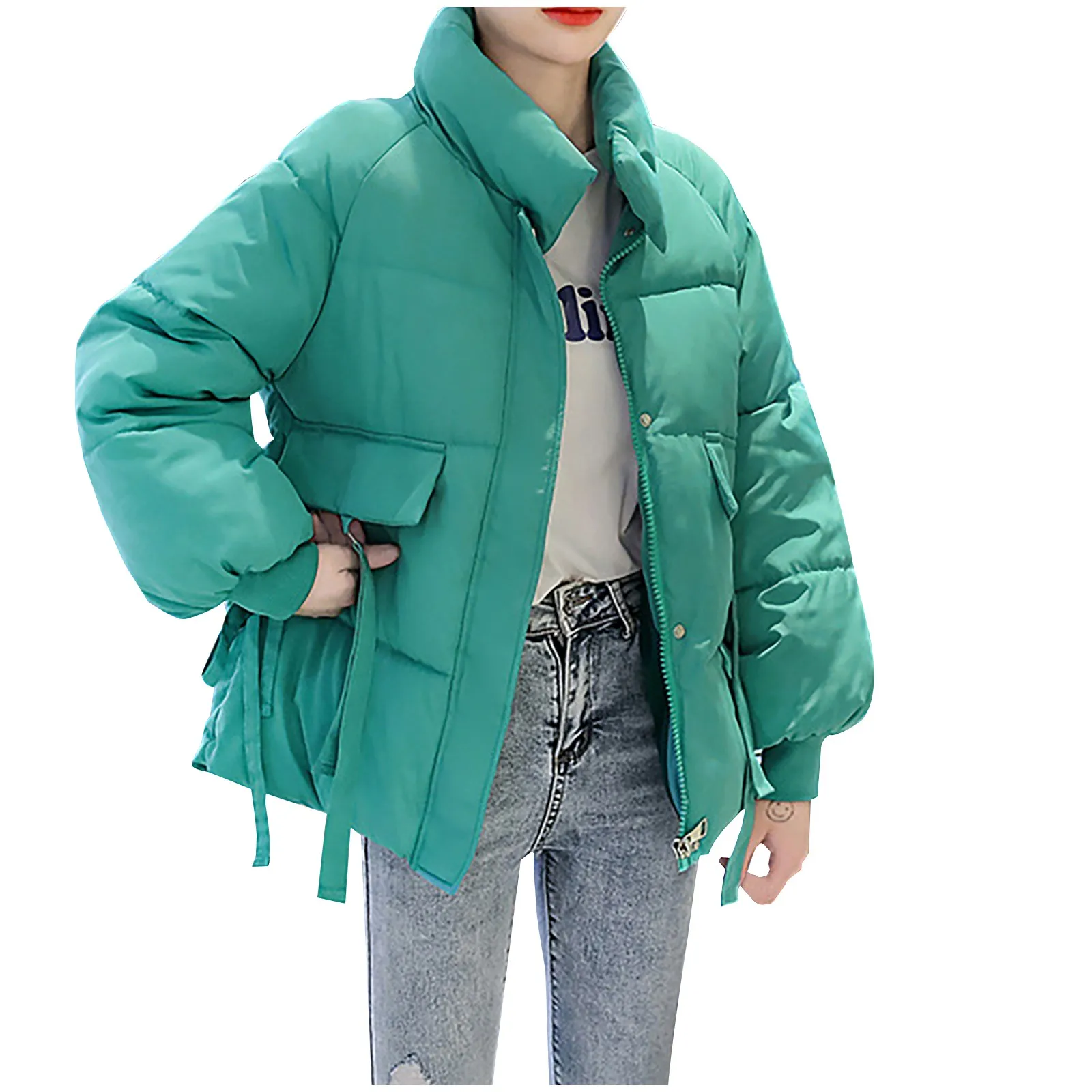 

Winter Short Stand Collar Women Warm Coat Hooded Jacket Slim Winter Outwear Coat Fashion Winter Thick Warm Jacket Fast Delivery