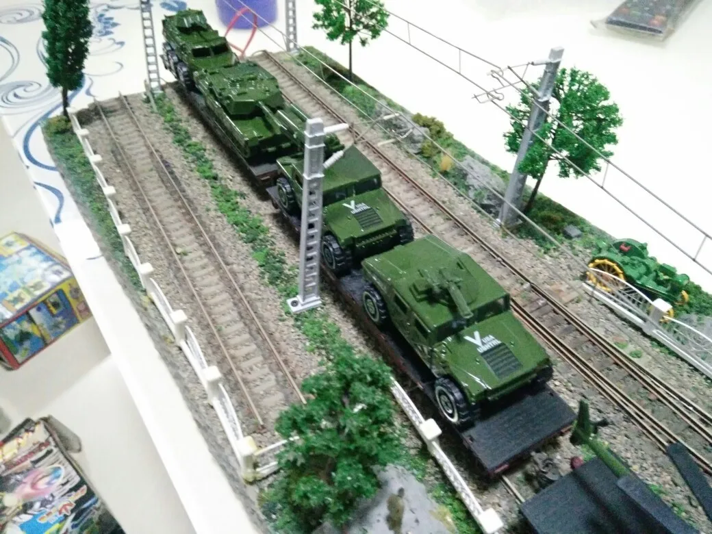 HO1: 87 6 шт масштабная модель грузовика с зеленым цветом