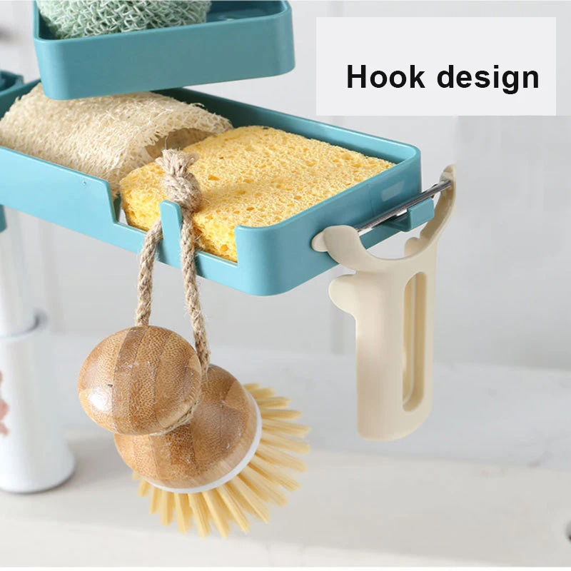 Двухслойный кран полый стеллаж для хранения вращающаяся кухонная раковина