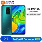 Телефон Xiaomi Redmi 10X, телефон с глобальной прошивкой, 4 Гб 128 ГБ6 ГБ 128 ГБ, мобильный телефон 10 X (4G), 48MP Quad Camera MTK Helio G85, полный экран 6,53 дюйма, 5020 мАч