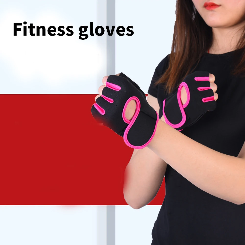 

Breathable Anti-slip Half Finger Gloves Cycling Sports Gym Golves for Women Men Fitness Cycling Gym Weightlifting Gloves