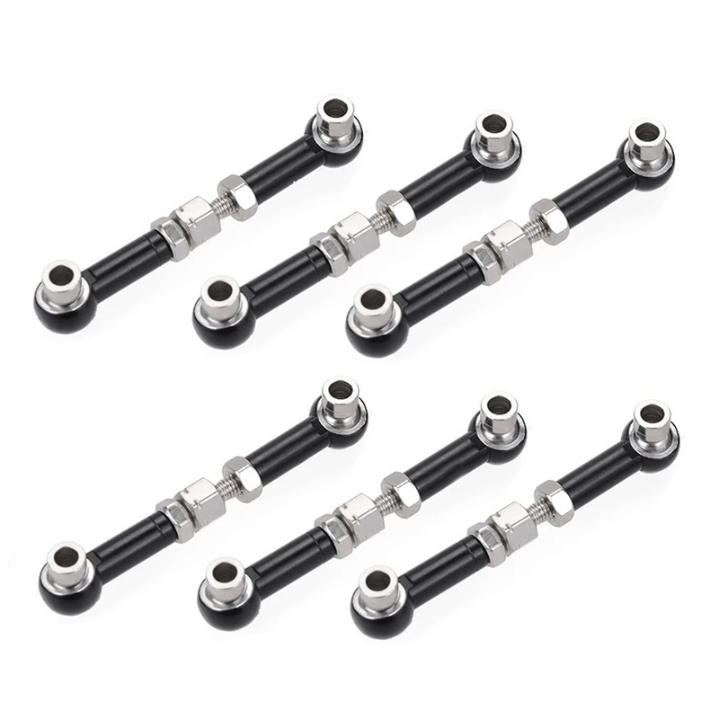

6Pcs 47mm Aluminum Alloy Servo Link Rod for HSP Redcat ZD Racing Hpi LRP Wltoys 1/12 and 1/10 Drift Car Truck