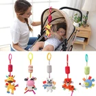 Мобильный телефон QWZ, плюшевая коляска для новорожденных, игрушки, погремушки для младенцев, Мультяшные животные, подвесной колокольчик, обучающие игрушки для детей, рождественские подарки