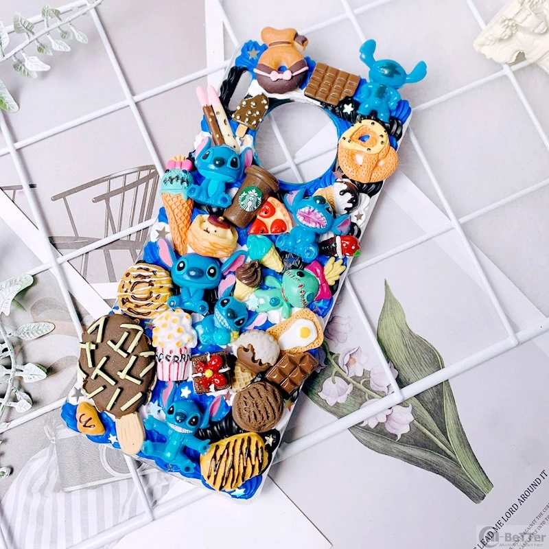 DIY case for iPhone 11 pro 3D Animal phone cover ip XS MAX XR handmade blue creamy shell X/XS 7/8 plus 6/6s+ chocolate girl gift | Мобильные