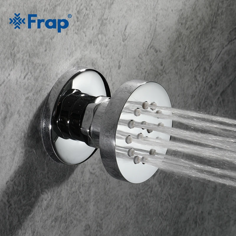 Аксессуары для ванной комнаты Frap настенный смеситель душа из хромированной